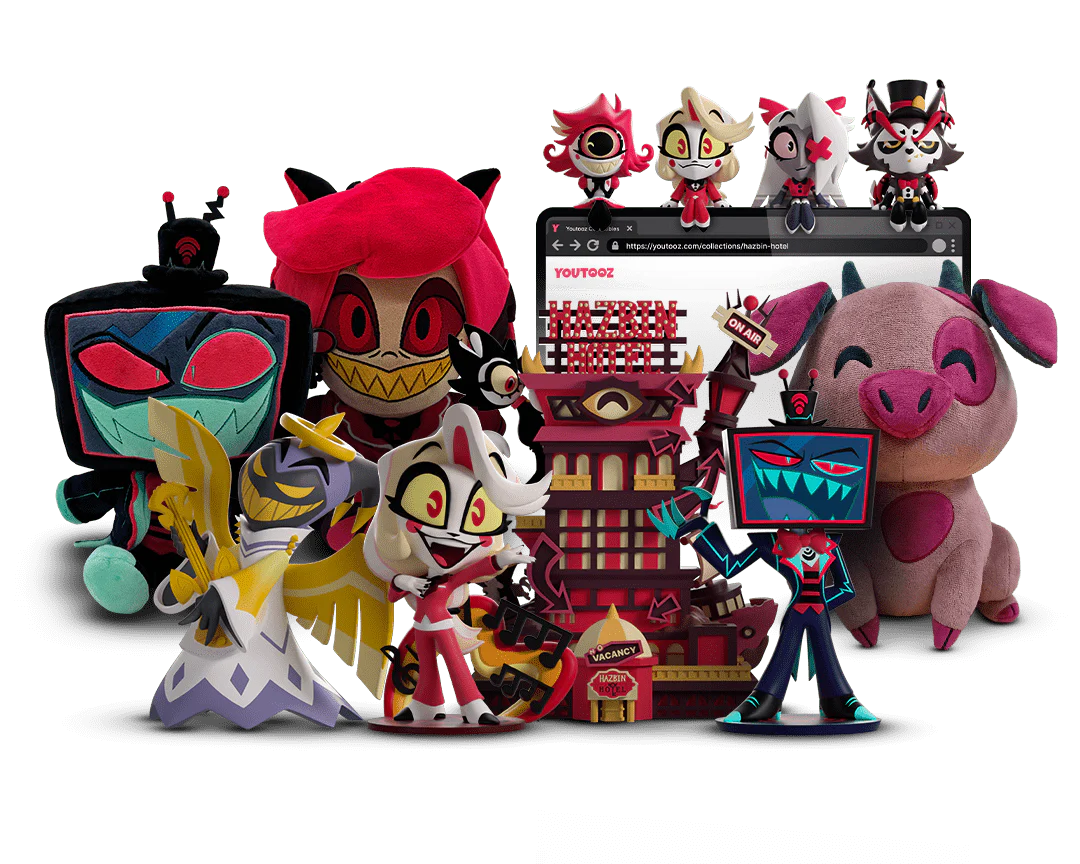 link naar de hazbin hotel poppen collectie